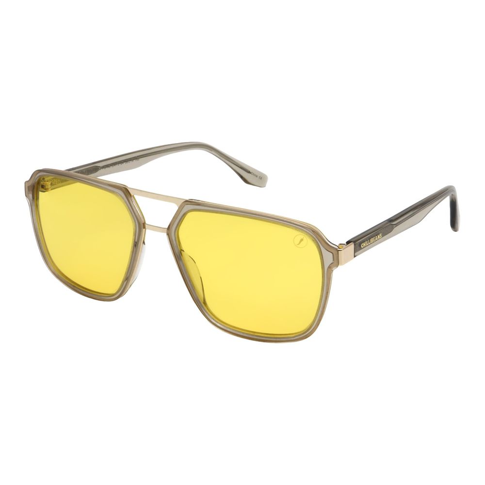 OC.CL.5731-0904.1 Oculos de Sol Feminino Chilli Beans Trend Quadrado Polarizado Amarelo -3-